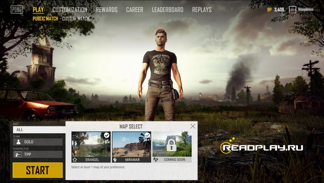 pubg новый интерфейс смены карты
