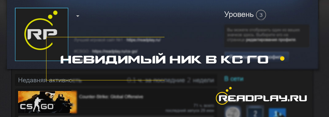 Невидимый ник в кс го