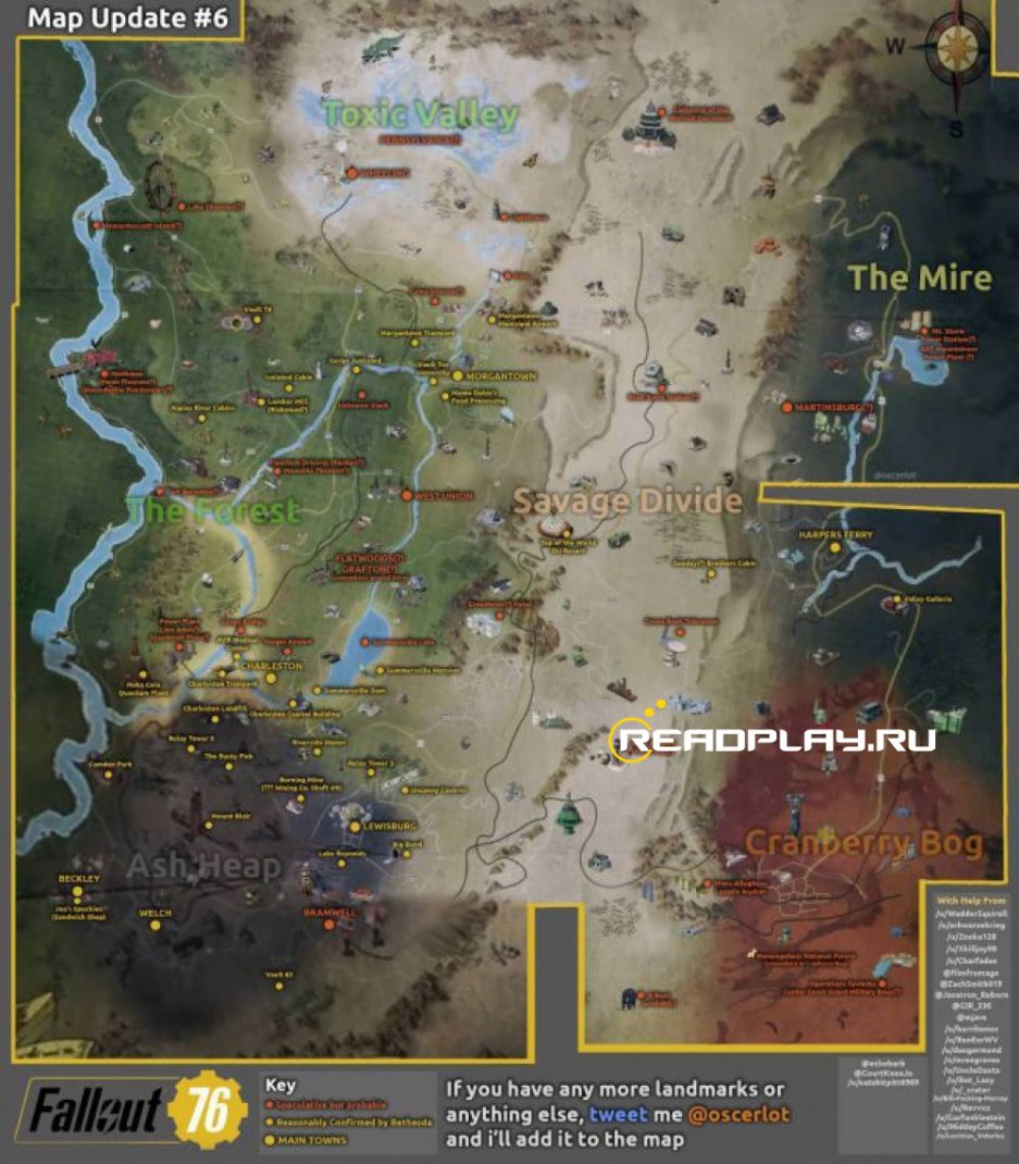 Изображение карты Fallout 76