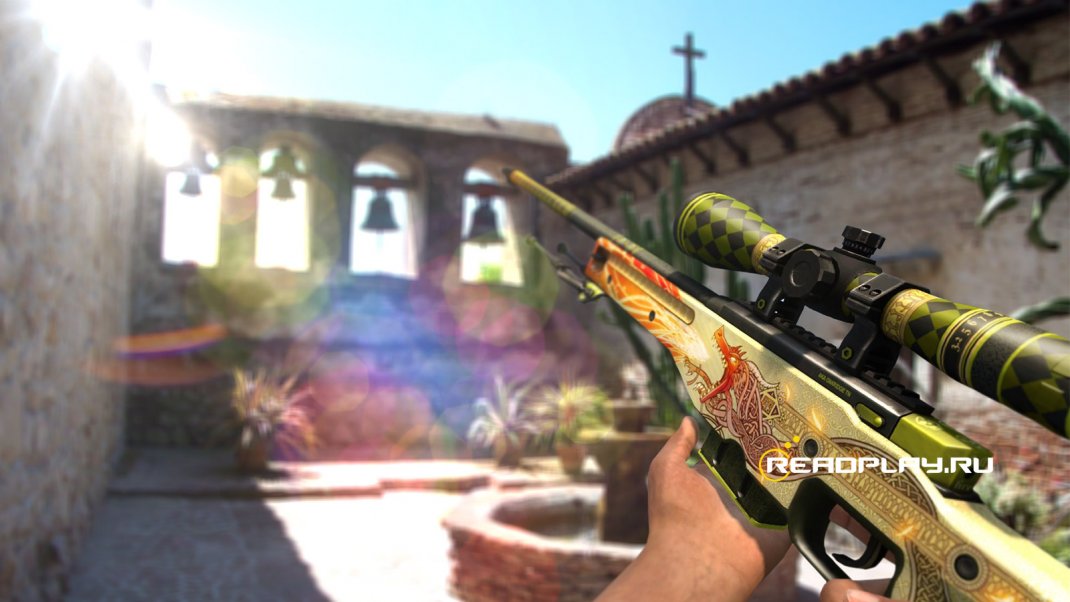 Скриншот awp dragon lore с установленным skin changer