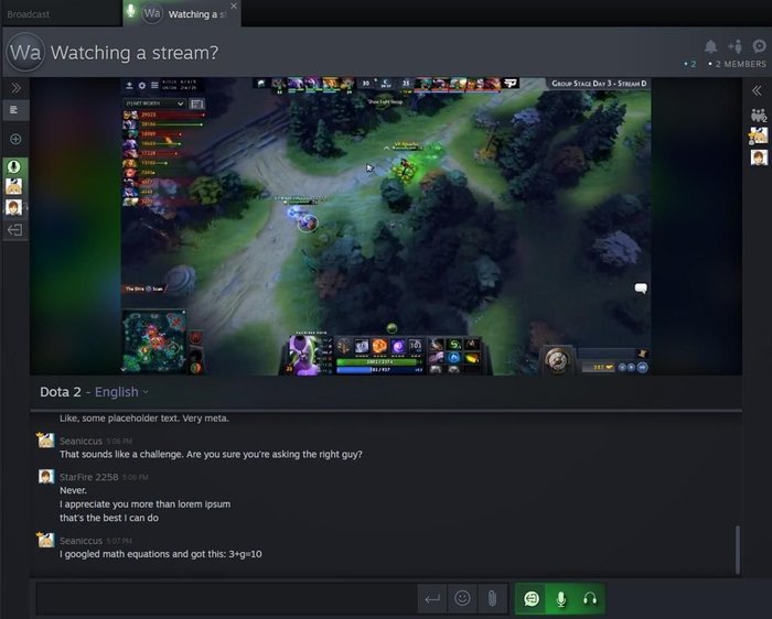 Скриншот слитого нового steam.tv