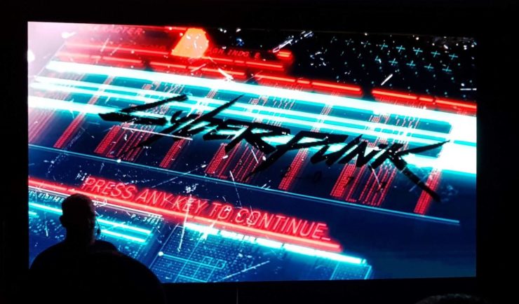 Скриншот главного экрана с игры Cyberpunk 2077