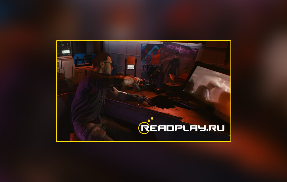 Скриншот плаката No Life 3 в игре Cyberpunk 2077
