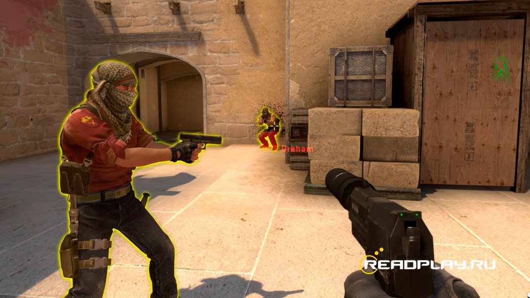 Скриншот esp из free cheat cs go - ferocious