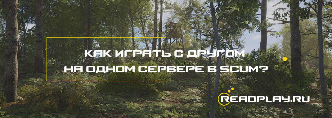 Как играть с другом на одном сервере в scum?