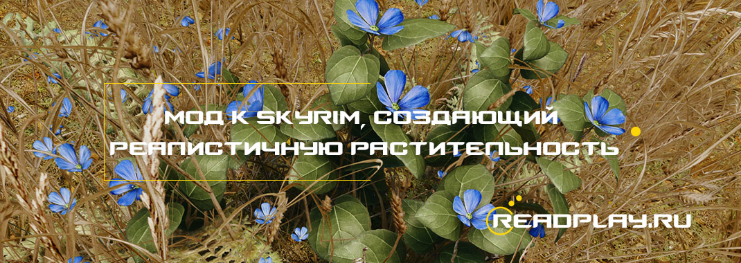 Мод к Skyrim создающий реалистичные растительности