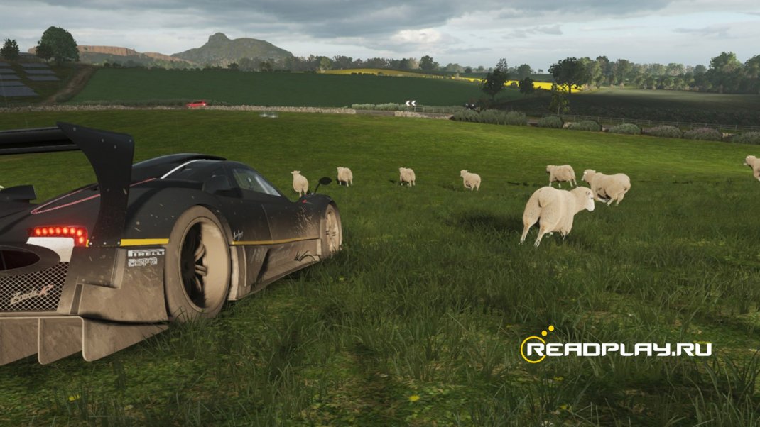 Изображение в Forza Horizon 4 есть овечки
