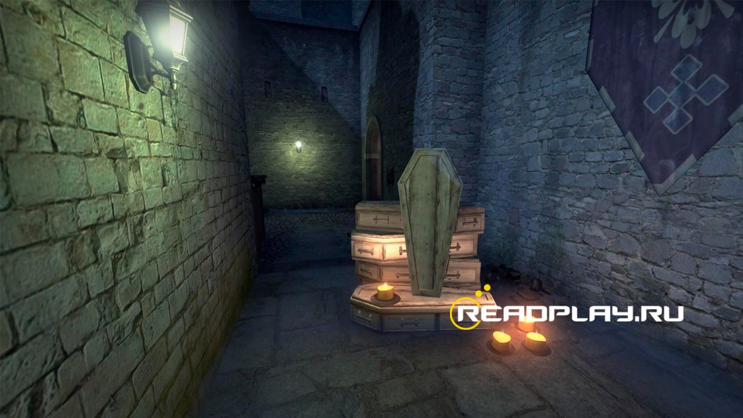 Скриншот карты cobbleston с гробами в cs go
