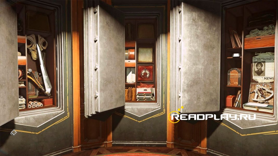 Скриншот сейфа в dishonored death of the outsider