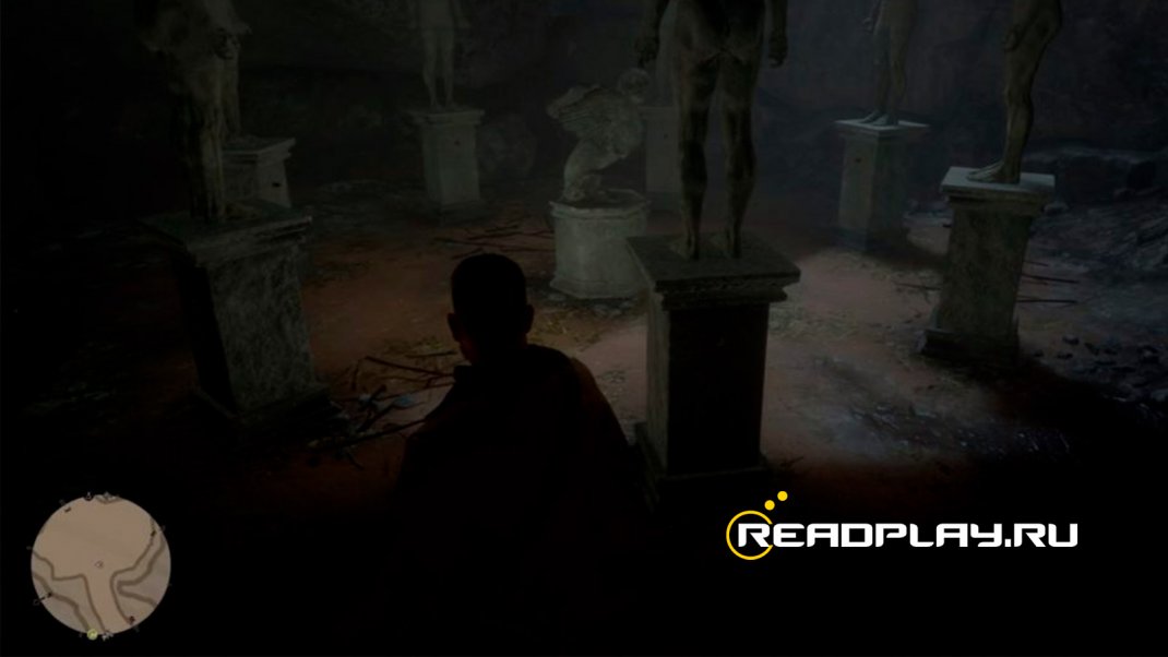 Изображение статуй в Red Dead Redemption 2