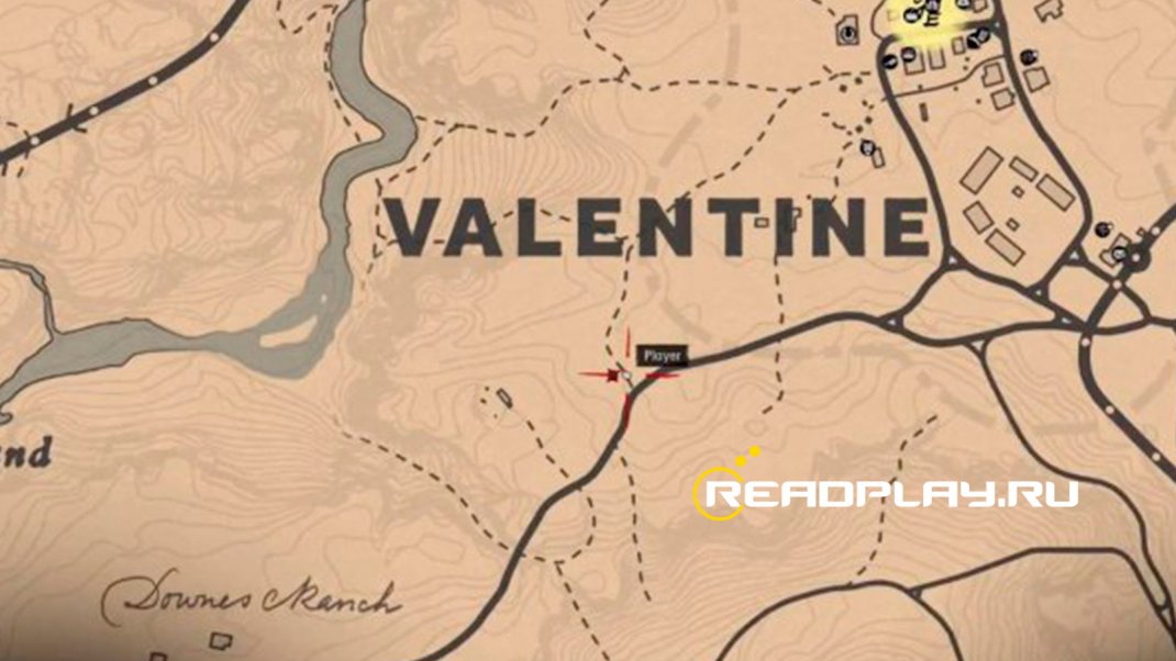 Скриншот карты с третьим ловцом в Red Dead Redemption 2