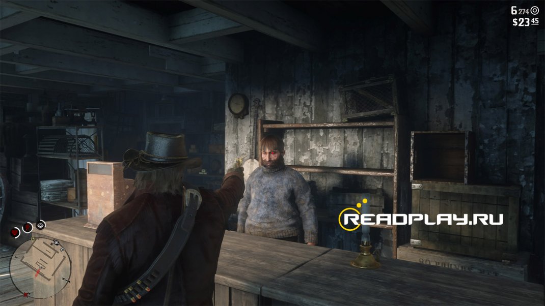 Скриншот грабим магазин в rdr 2