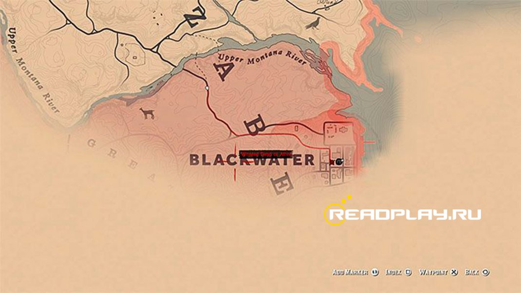 Скриншот города Блэкуотер в RDR 2