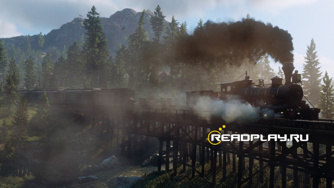 Скриншот миссии и события в rdr 2