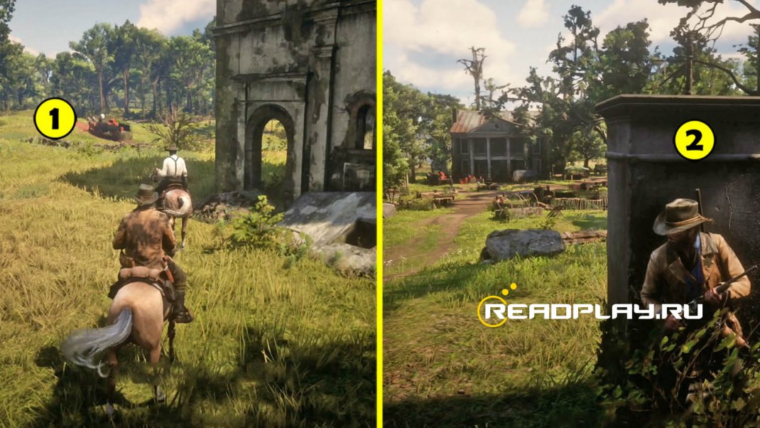 Скриншот доберетесь к руинам в rdr 2