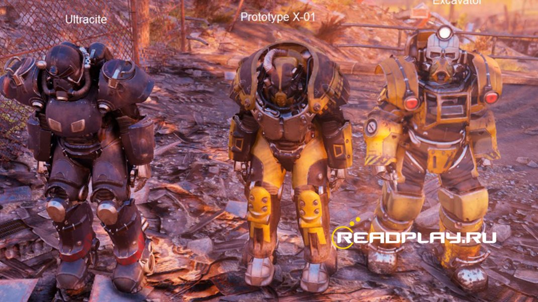 Скриншот брони Prototype X-01 в Fallout 76