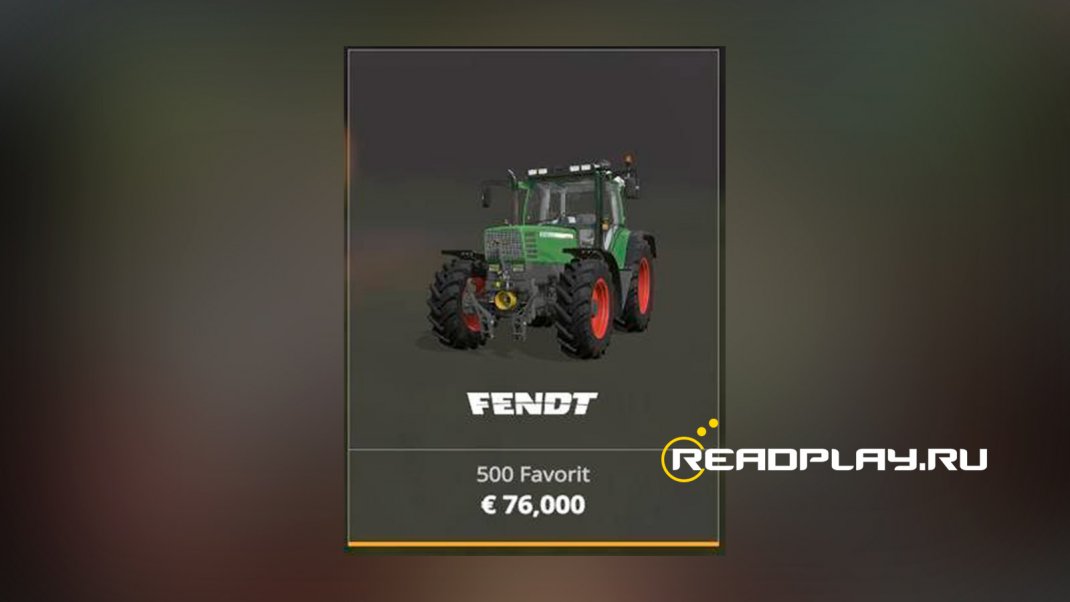Скриншот трактор Fendt 500 Favorit в Farming Simulator 19