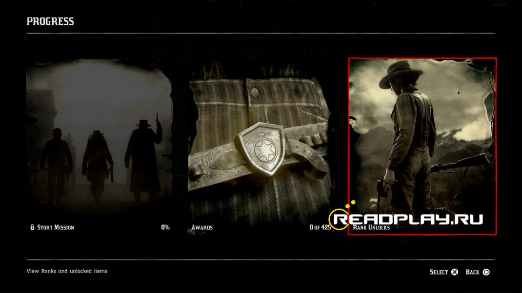 Скриншот прогресс в rdr online