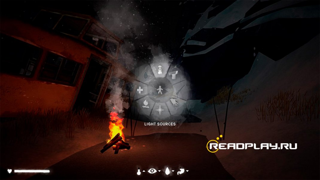 Скриншот - меню быстрого доступа в The Long Dark Redux