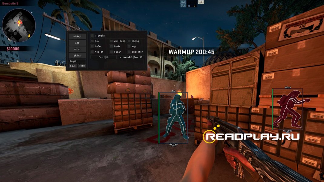 Изображение нового чита для cs go от 2019 года