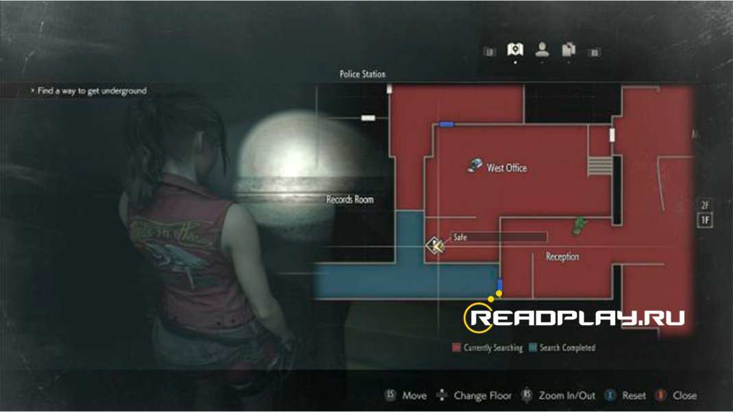 Фотография - сейф в западном офисе полицейского участка - resident evil 2