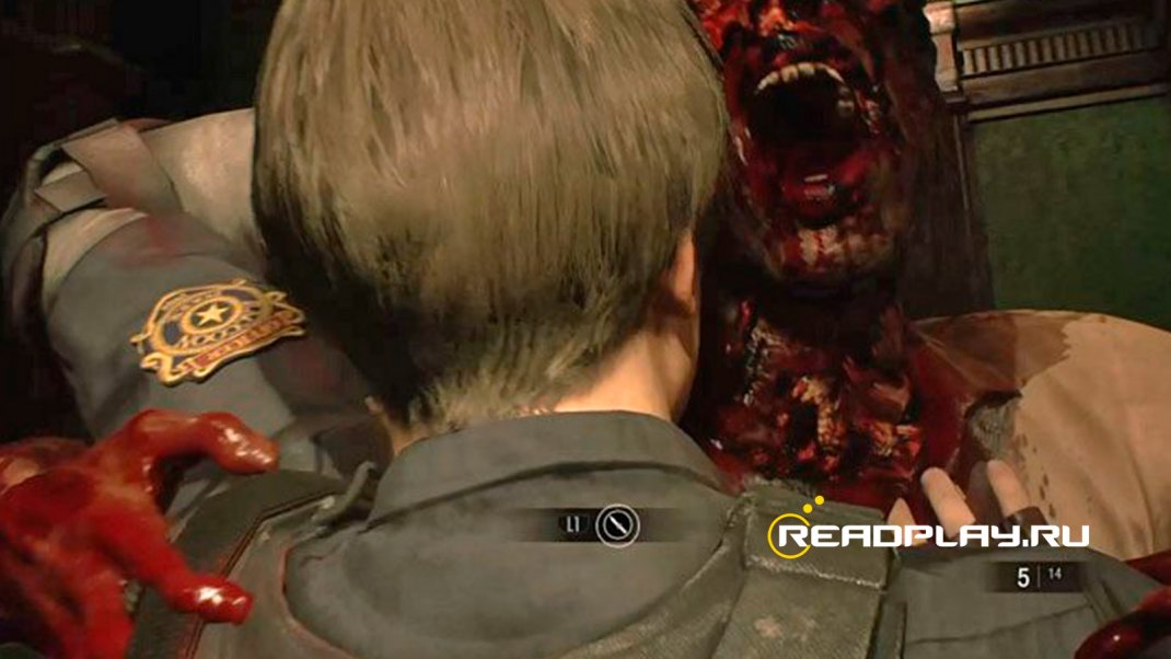 Фотография убиваем монстра ножом в re 2 remake