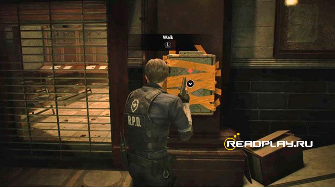 Изображение - ящик находится в главном зале в re 2 remake