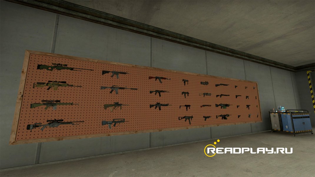 Скриншот карты для тренировки зажима в кс го - Recoil Master