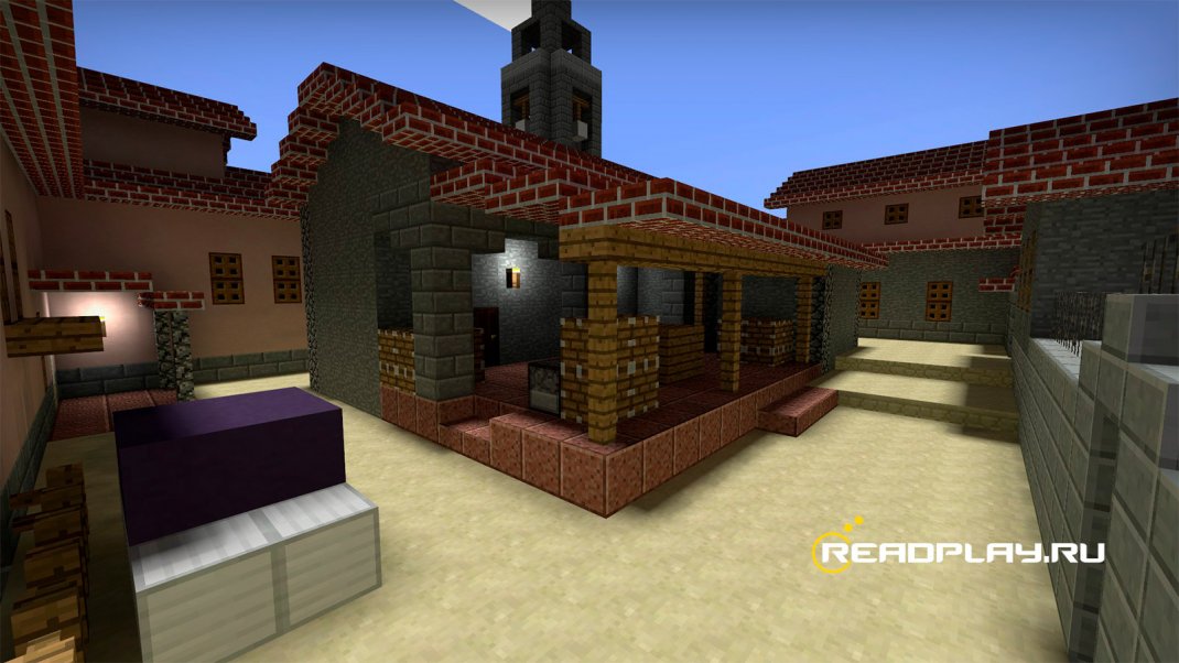 Скриншот - de_inferno_minecraft