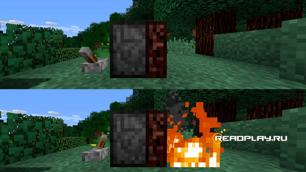 Скриншот - поджигатель ловушка для minecraft